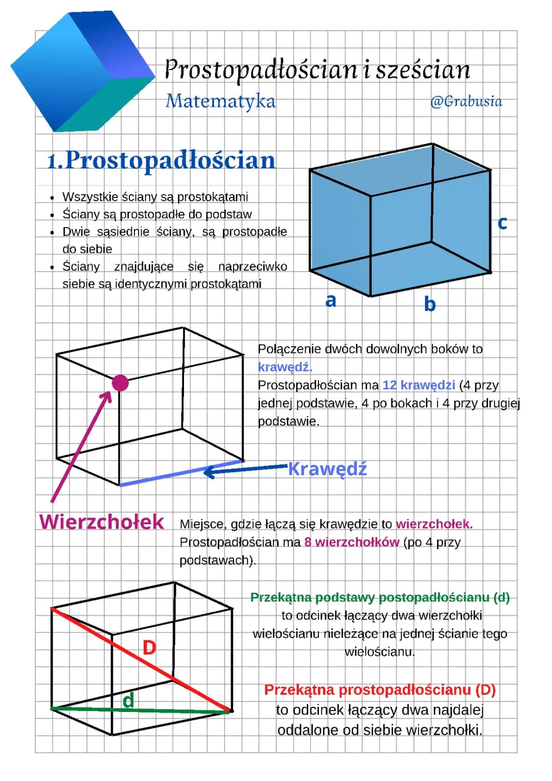 Prostopadłościan i sześcian