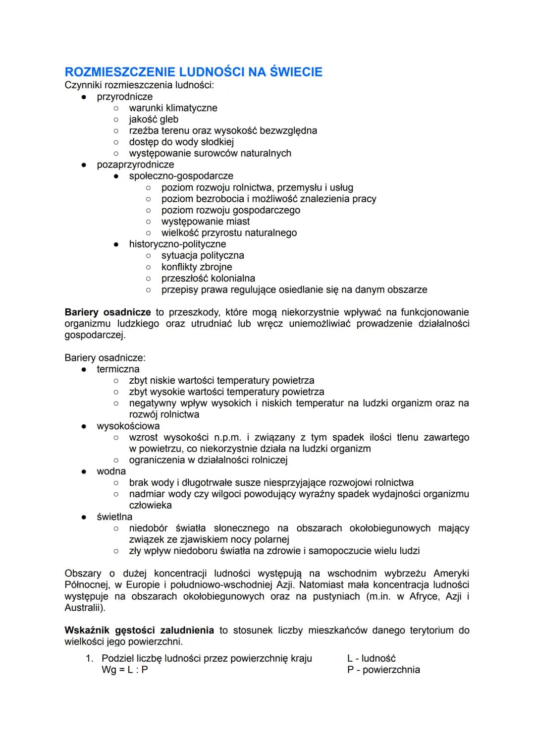 LICZBA LUDNOŚCI ŚWIATA I JEJ ZMIANY
Liczba ludności świata wciąż rośnie. W 2019 wynosiła ponad 7,7 mld osób, a w 2050 ma
osiągnąć blisko 10 