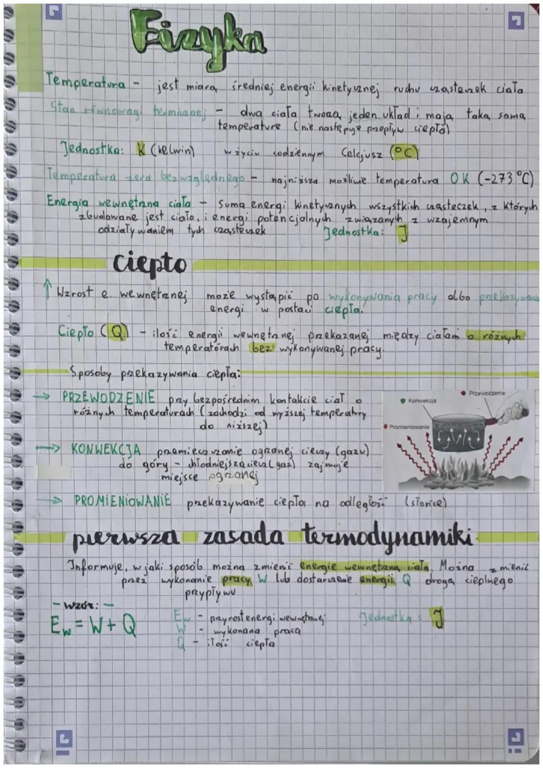 Termodynamika: Temperatura, Ciepło i Stany Skupienia