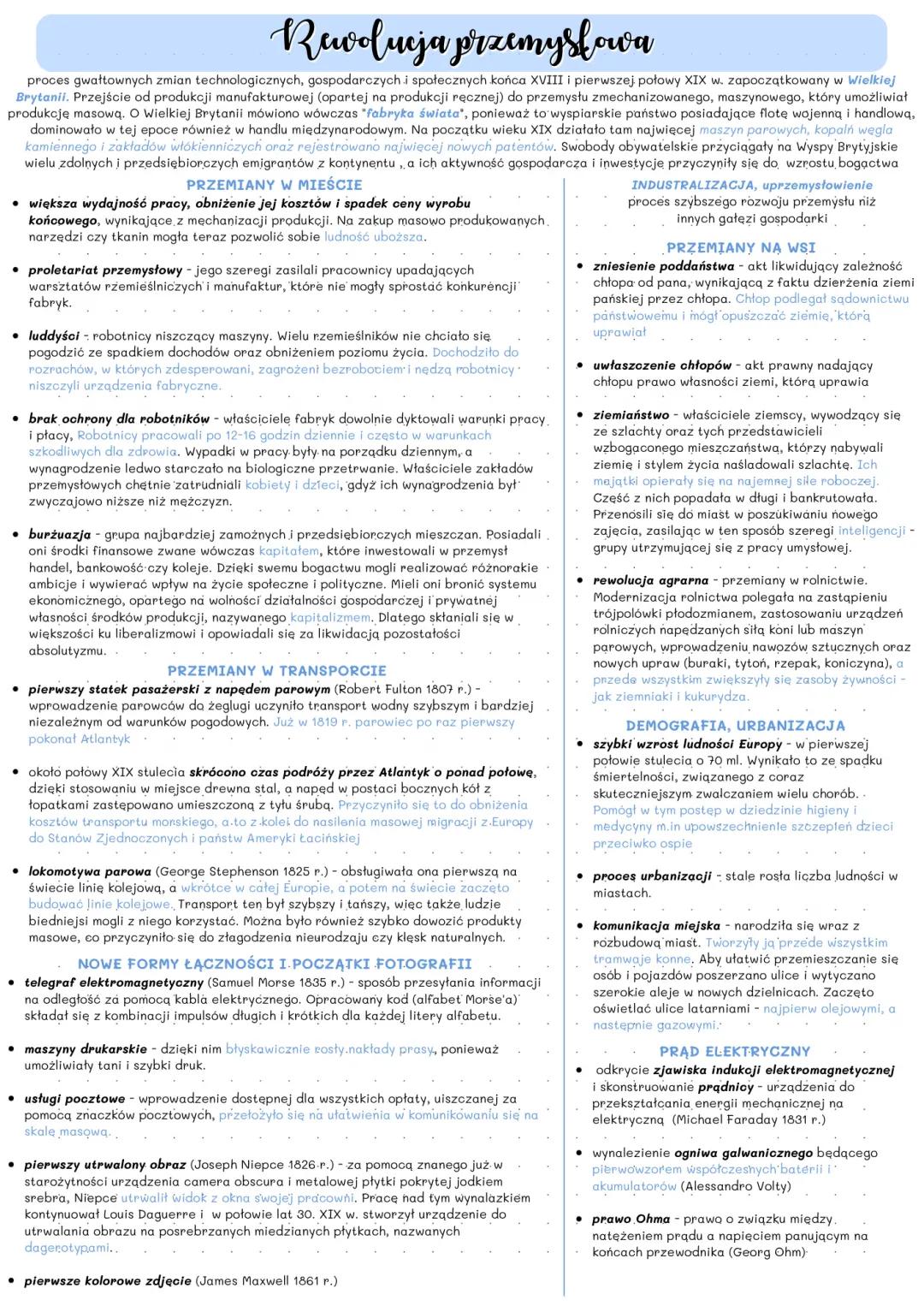 rewolucja przemysłowa