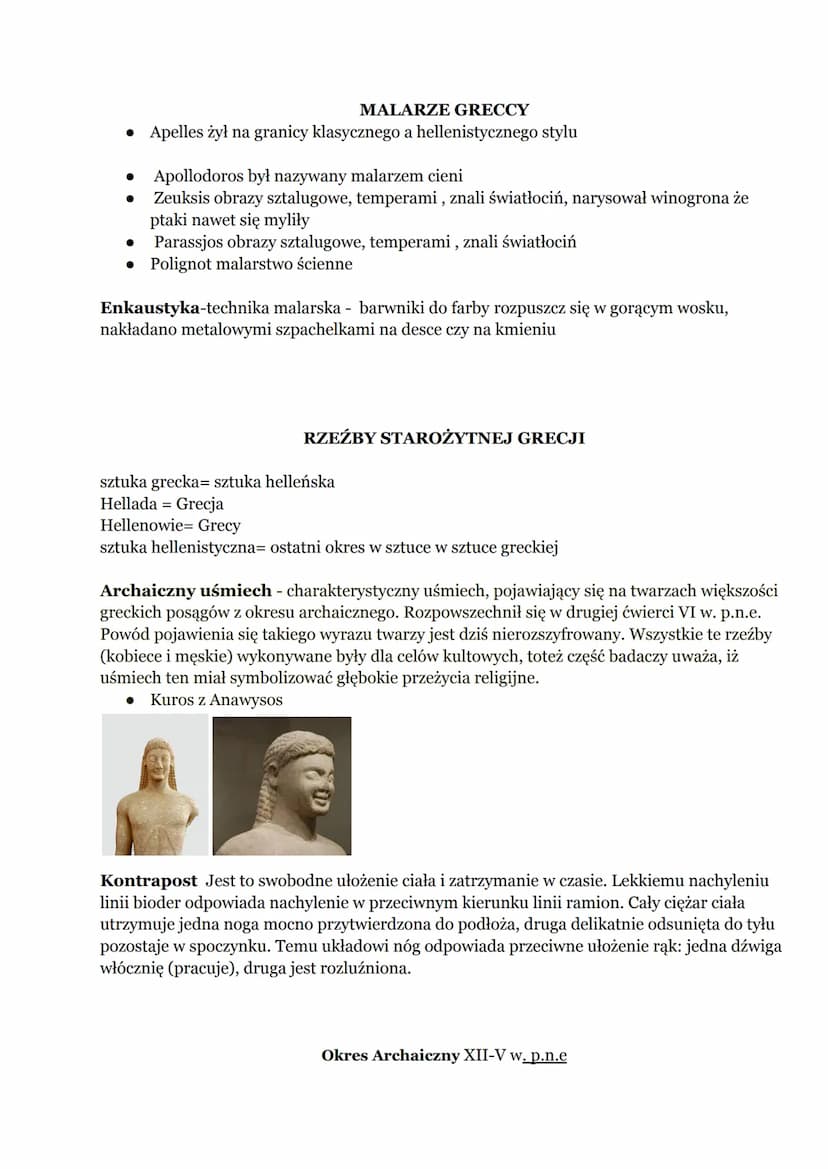 
<p>Sztuka starożytnej Grecji to czas, kiedy Grecy dążyli do doskonałości i poszukiwali piękna. Dla nich dzieło sztuki musiało być doskonałe