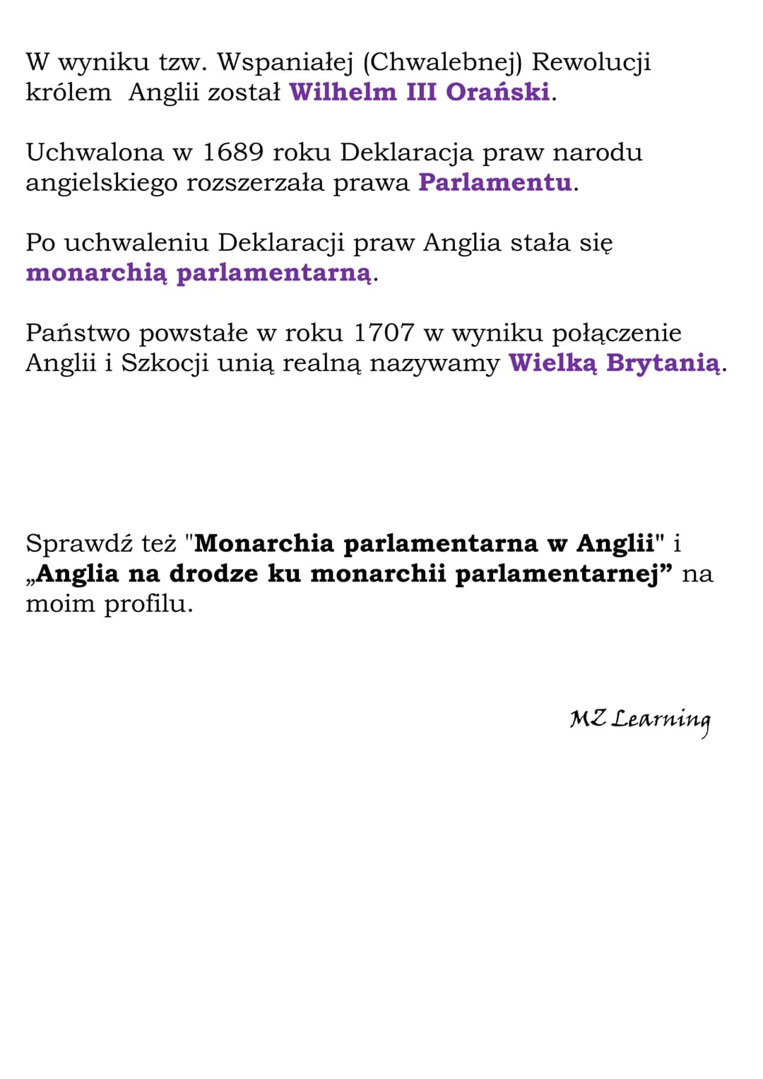 Monarchia
parlamentarna w Anglii -
Stuartów.
Tudorów.
Windsorów.
Test
W pierwszej połowie XVII wieku do władzy absolutnej w
Anglii dążyli kr