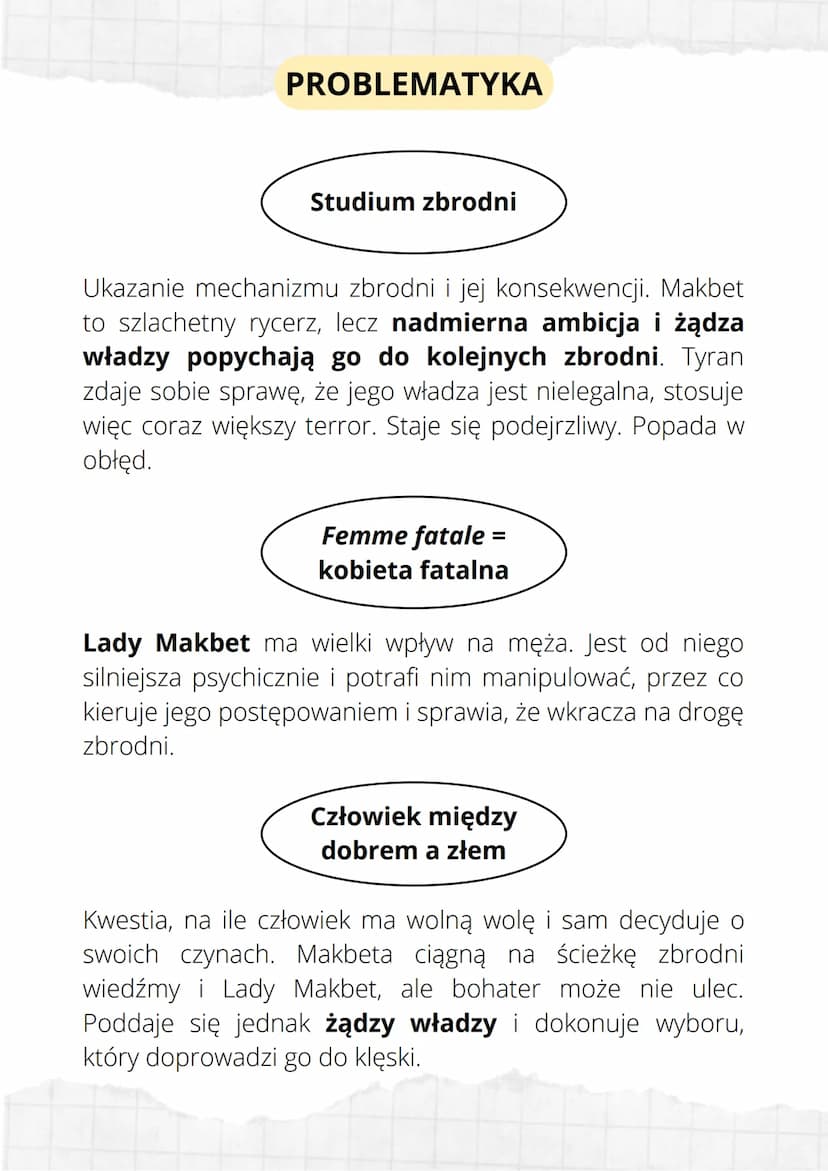 Makbet
autor: William Szekspier
temat: żądza władzy i jej
konsekwencje
dramat szekspirowski
GENEZA
nie jest znana dokładna data powstania dz