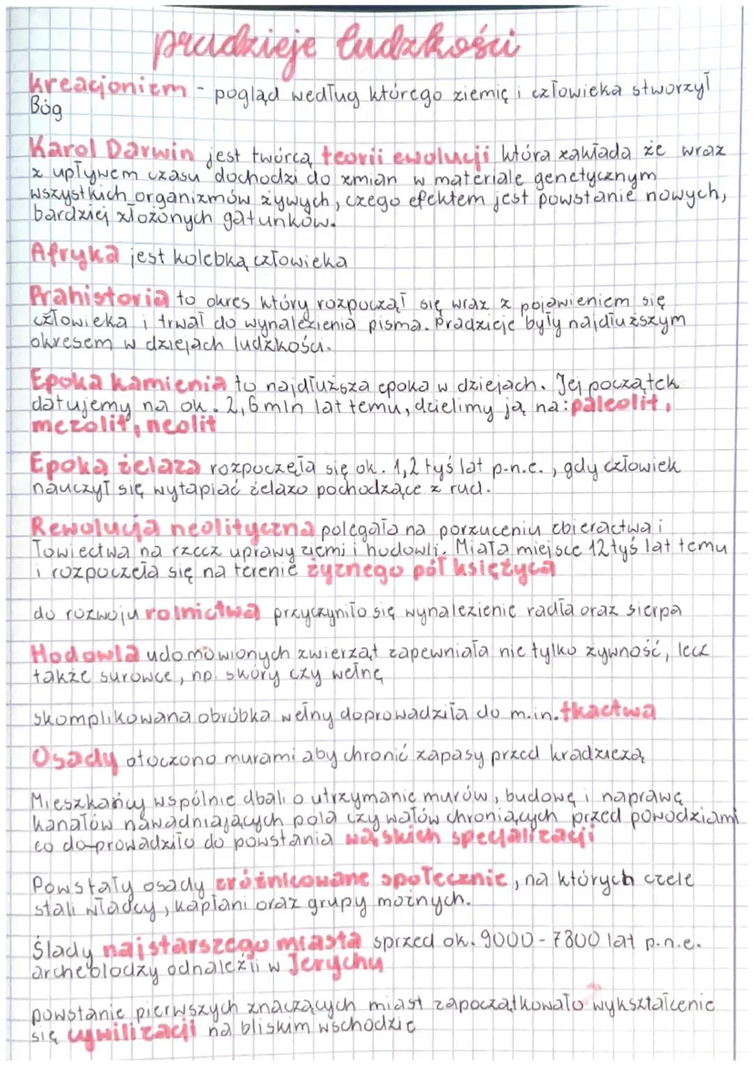 pridzieje ludzkośći
kreacioniem - pogląd według którego ziemię i człowieka stworzył
Karol Darwin jest twórca, teorii ewolucji która xahiada 