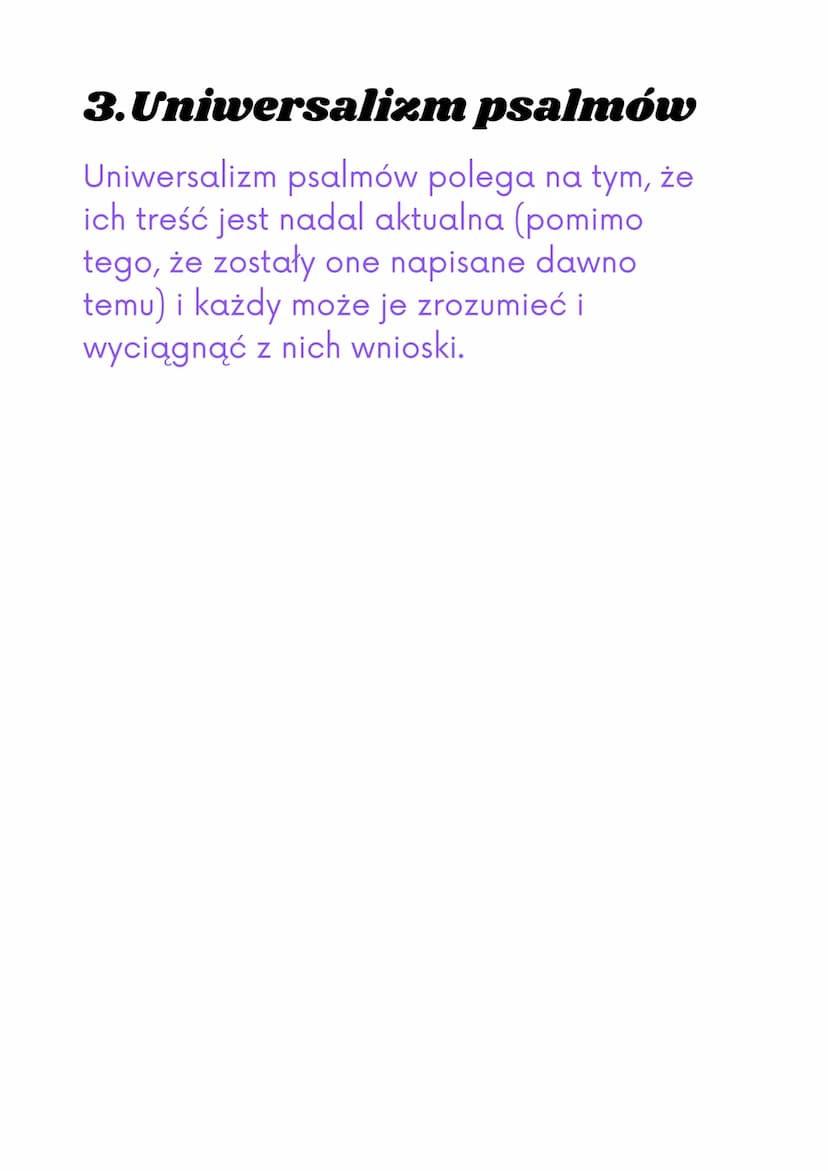 Księga Psalmów
1.Psalm jako gatunek literacki
Słowo PSALM pochodzi od greckiego słowa
psalmos, które oznacza śpiew przy
akompaniamencie.
Psa