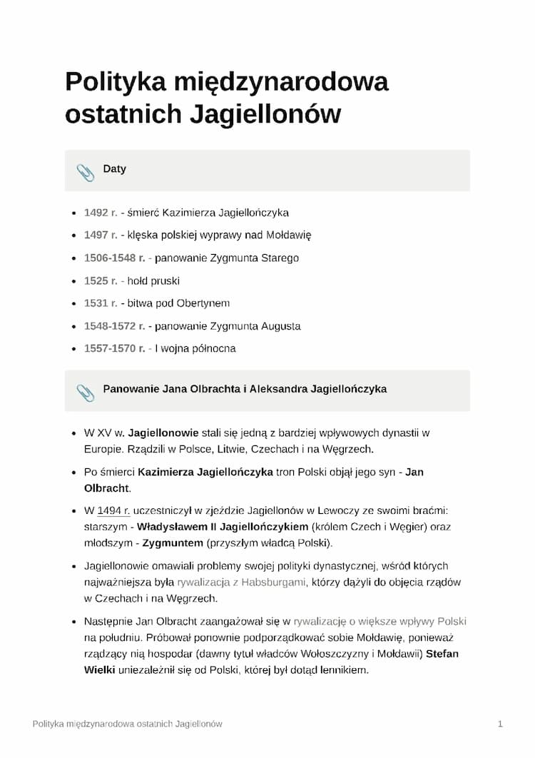 Know Polityka międzynarodowa ostatnich Jagiellonów thumbnail