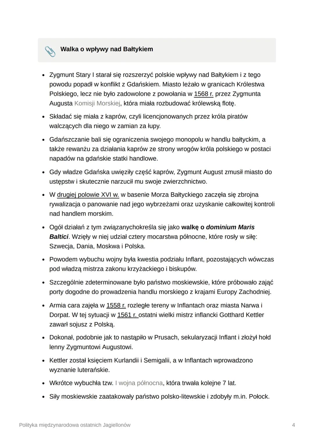 Polityka międzynarodowa
ostatnich Jagiellonów
• 1492 r. - śmierć Kazimierza Jagiellończyka
• 1497 r. - klęska polskiej wyprawy nad Mołdawię

