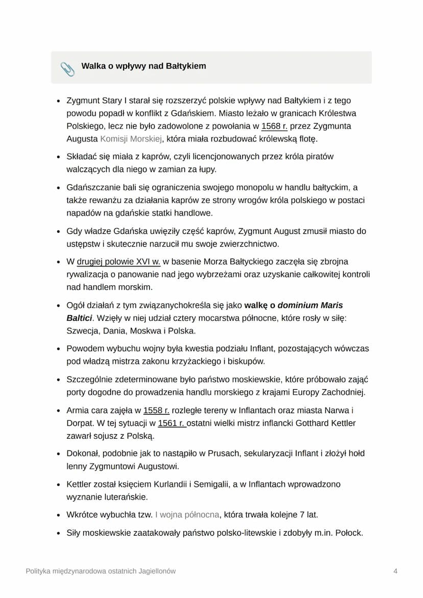 Polityka międzynarodowa
ostatnich Jagiellonów
• 1492 r. - śmierć Kazimierza Jagiellończyka
• 1497 r. - klęska polskiej wyprawy nad Mołdawię
