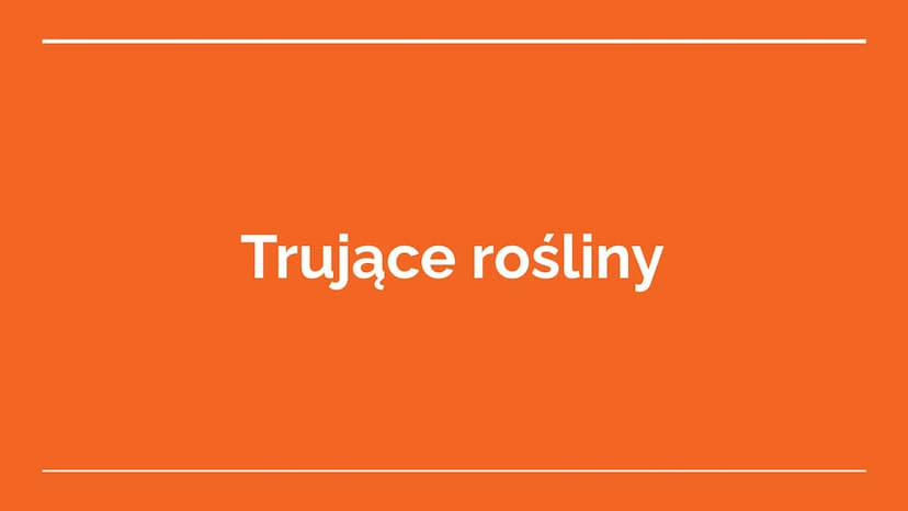 Trucizny oraz
środki
psychoaktywne POISON
Trucizna
substancja organiczna lub nieorganiczna, która po dostaniu się do
organizmu, w stosunkowo