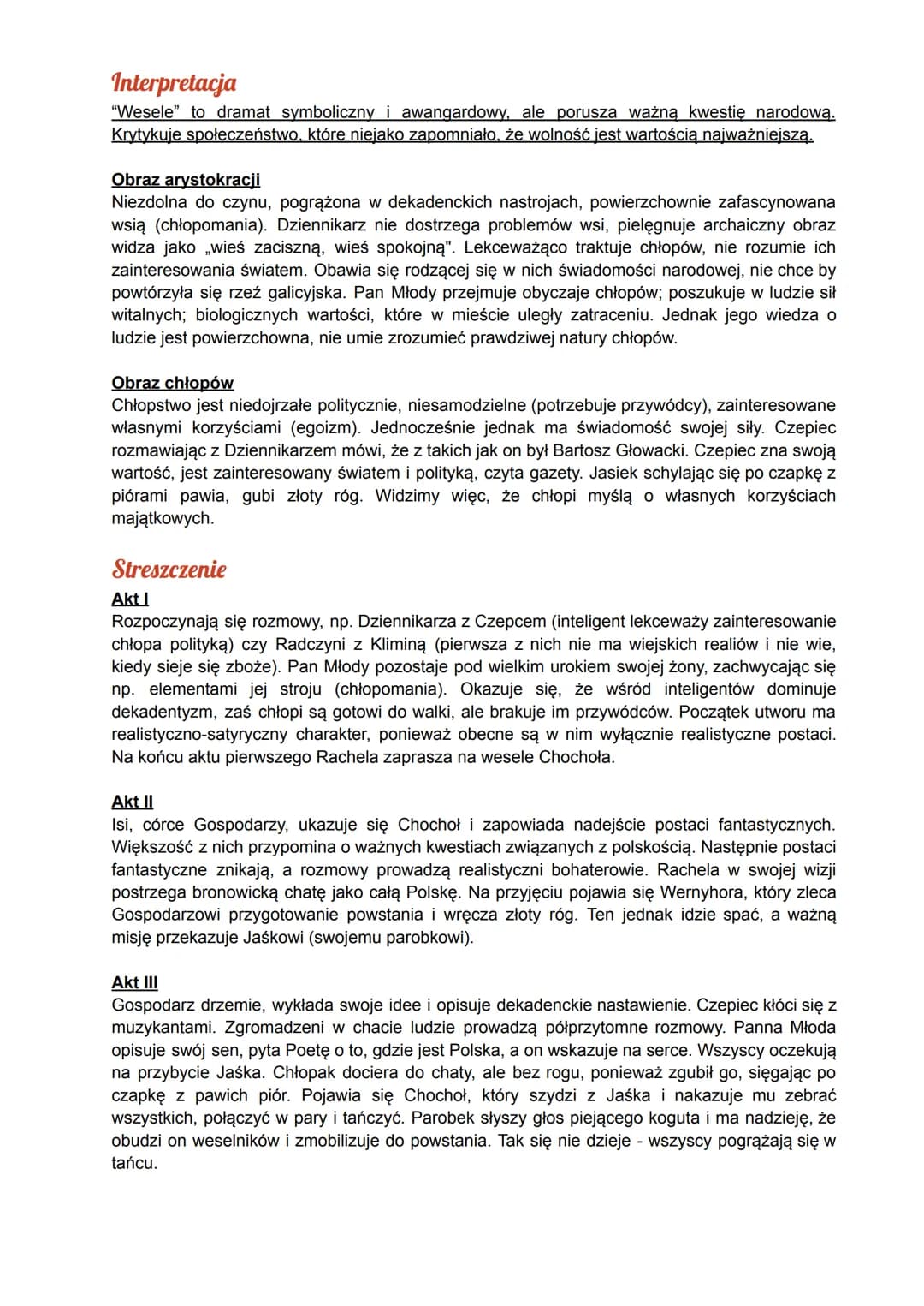 Wesele
Bohaterowie
Bohaterowie realistyczni
● Gospodarz (to Włodzimierz Tetmajer - przyrodni brat Kazimierza Przerwy- Tetmajera),
Gospodyni 