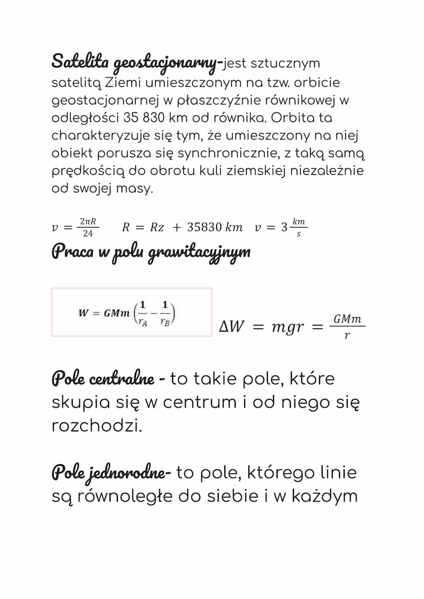 Grawitacja
Prawa Keplera
I Prawo
Każda planeta krąży po orbicie eliptycznej, ze
Słońcem w jednym z ognisk tej elipsy.
II Prawo- Prawo pól
Li