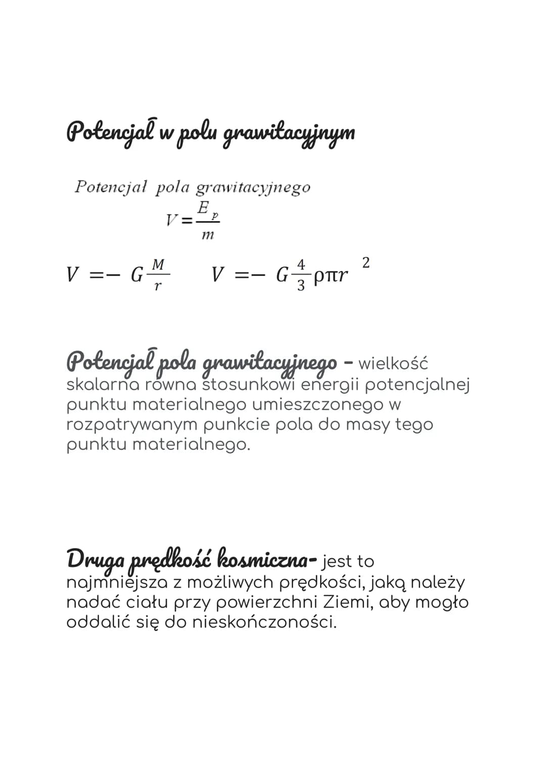 Grawitacja
Prawa Keplera
I Prawo
Każda planeta krąży po orbicie eliptycznej, ze
Słońcem w jednym z ognisk tej elipsy.
II Prawo- Prawo pól
Li