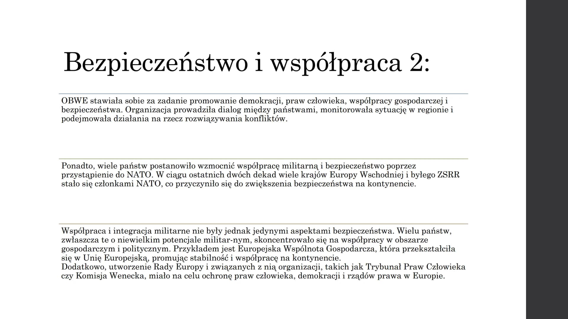 "Europa po rozpadzie
Związku
Socjalistycznych
Republik Radzieckich" Rozpad ZSRR w 1991 roku miał ogromne
konsekwencje dla całego kontynentu
