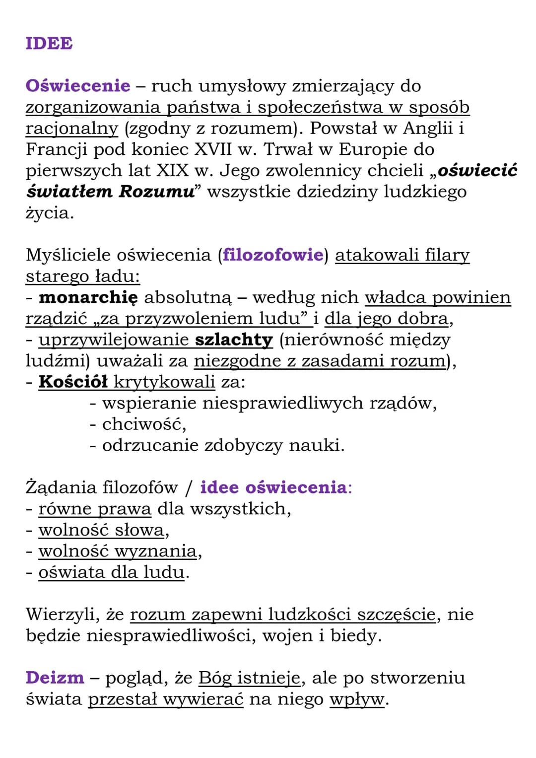 Oświecenie w Europie
Do XVIII w. w większości państw Europy panował stary
ład (porządek).
Filary starego ładu:
- monarchia absolutna,
- popi