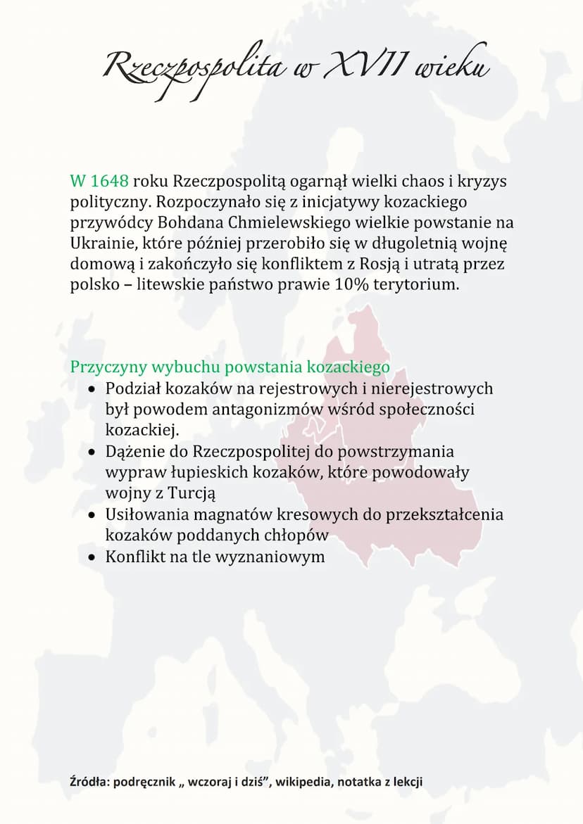 Rzeczpospolita w XVII wieku
351
W 1587 roku rozpoczął się w Polsce okres panowania
królów we szwedzkiej dynastii Wazów. Pierwszym z nich
był