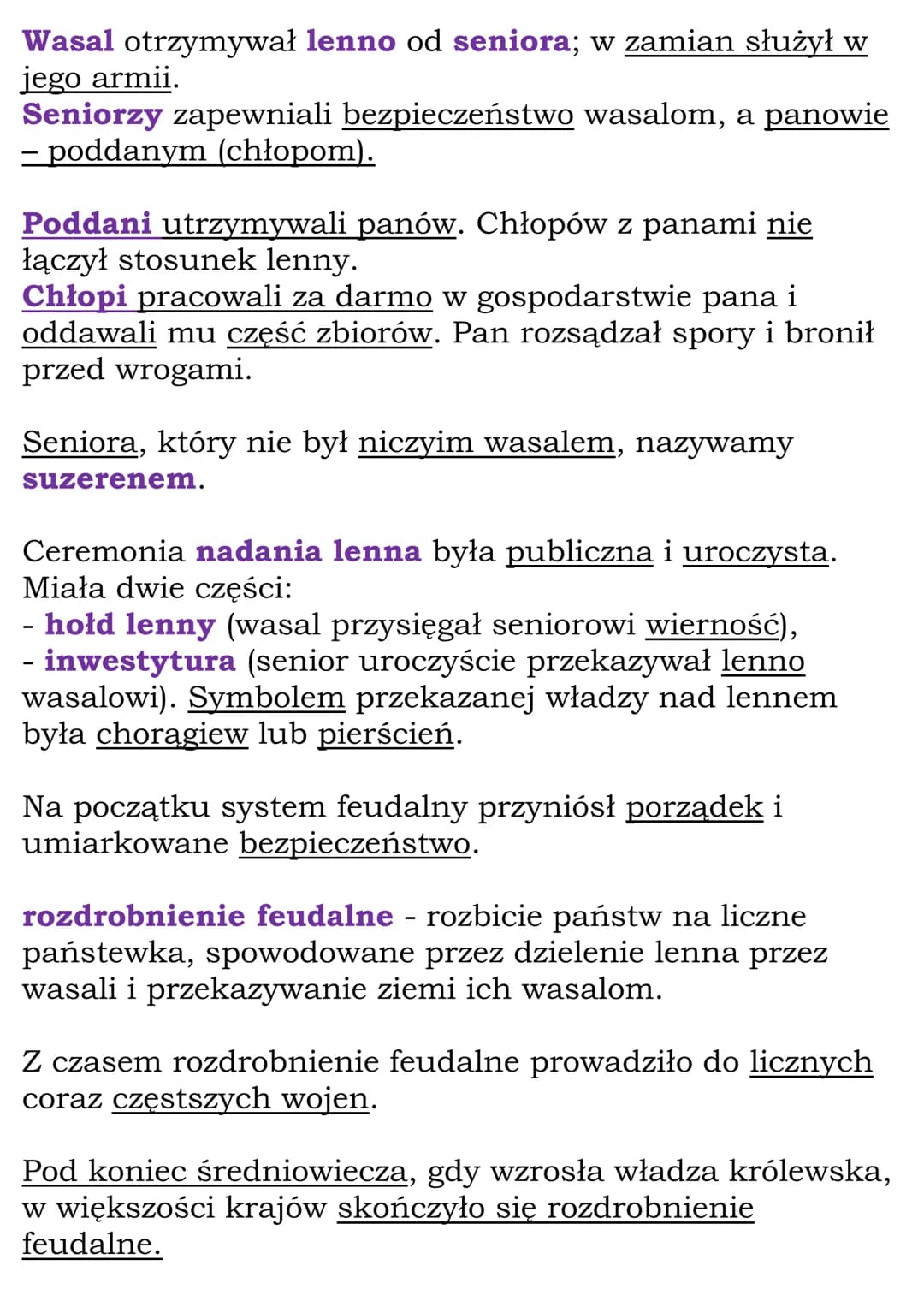 Społeczeństwo
średniowiecznej Europy
Cały Dział
(GWO, kl 5, dział V)
Feudalna Europa
Średniowieczne stany - grupy ludzi, które różniły się
p