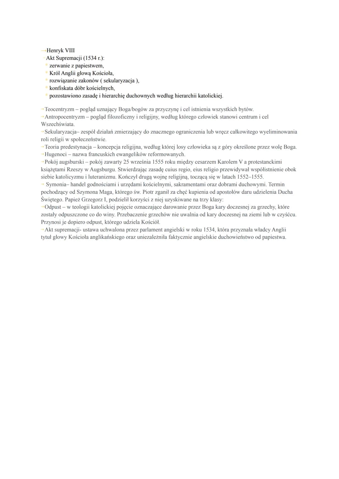 Reformacja
wystąpienie Lutra zapoczątkowało ruch religijny zwany reformacją
w wyniku reformacji Kościół podzielił się na odłamy, nazywane wy