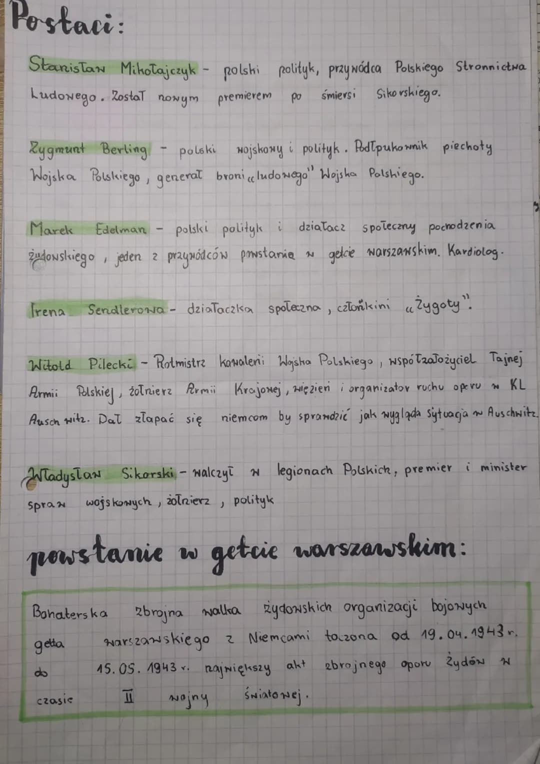 -POLACY PODCZAS 11-
Wojny światowej.
pojęcia:
kolektywizacja wsi - nadawanie formy zbiorowej. Przekształcanie
inwidualnych gospodarstw
spółd