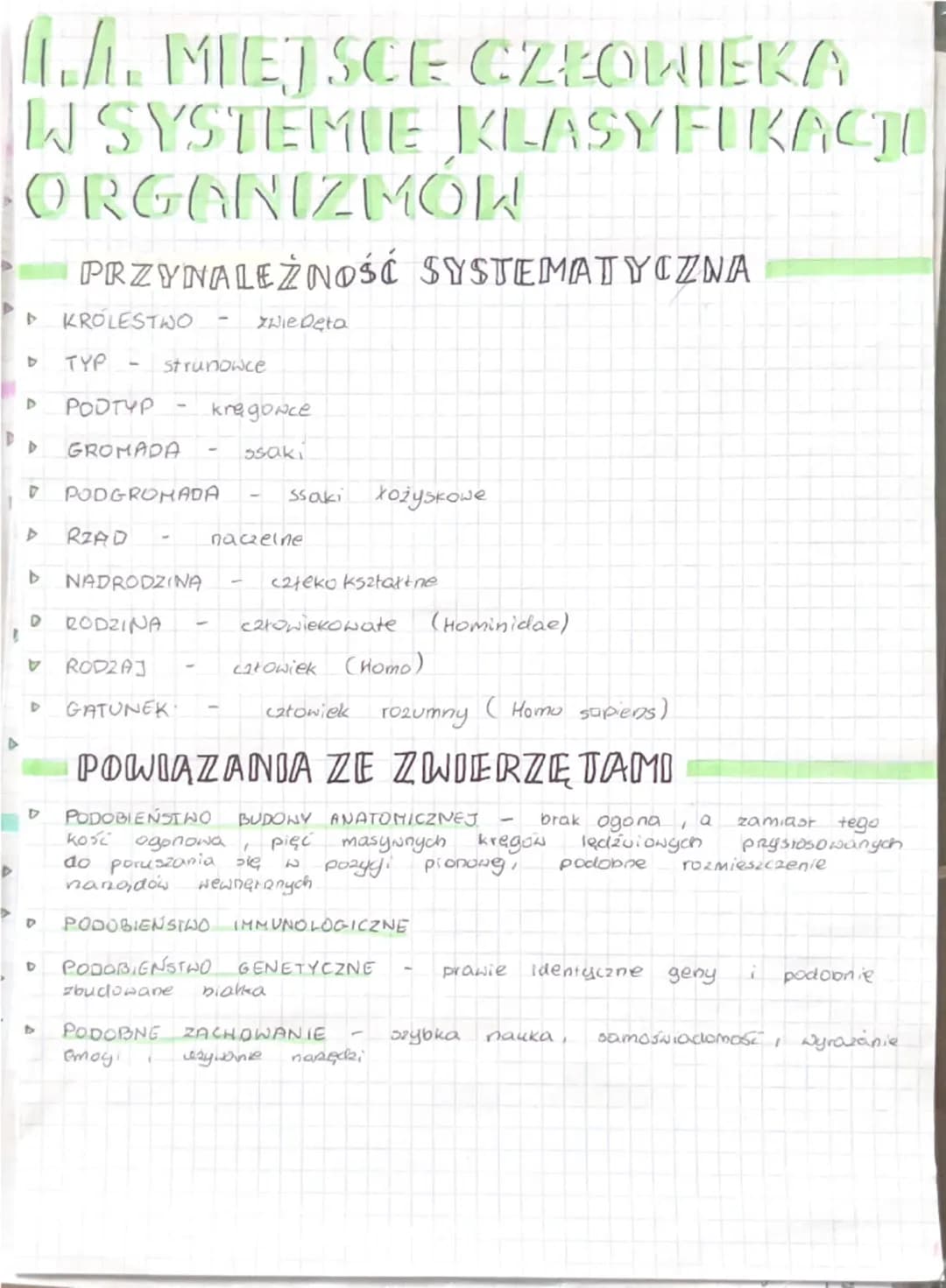 A.A. MIEJSCE CZŁOWIEKA
KLASYFIKACT
W SYSTEMIE
ORGANIZMOW
4
TH
PRZYNALEŻNOŚĆ SYSTEMATYCZNA
KRÓLESTWO
Zwie Deta
4
TYP
Strunowce
A
PODTYP
D
GRO