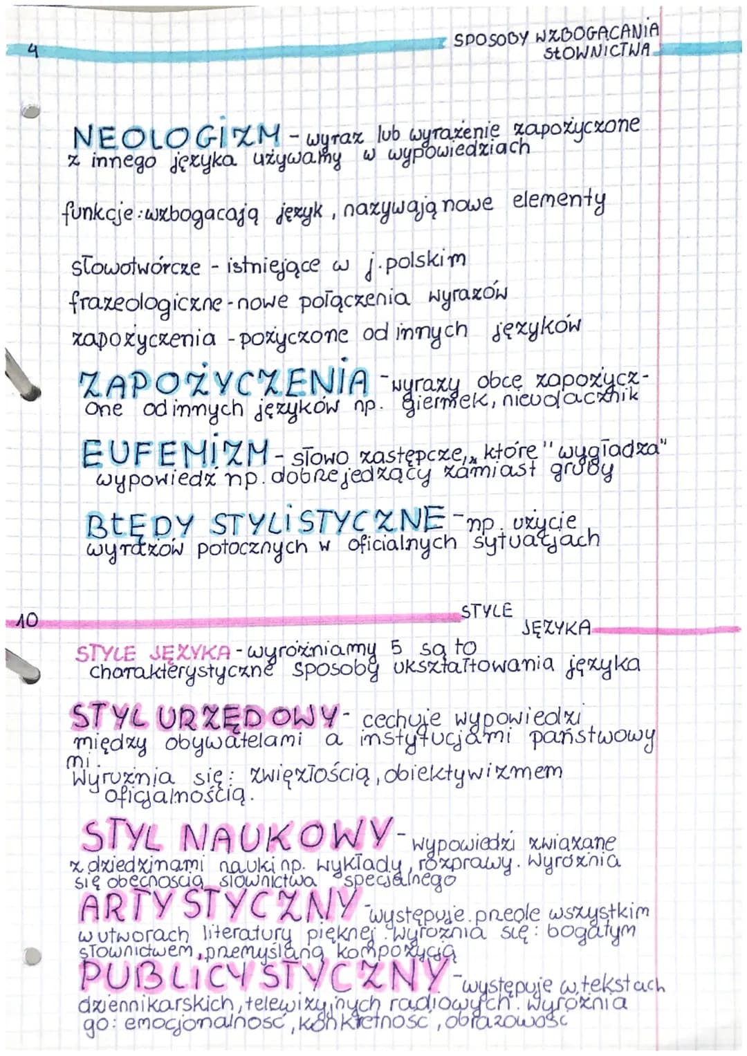 4
10
SPOSOBY WZBOGACANIA
SŁOWNICTWA
NEOLOGIZM - wyraz lub wyrażenie zapożyczone
z innego języka używamy w wypowiedziach
funkcje wzbogacają j