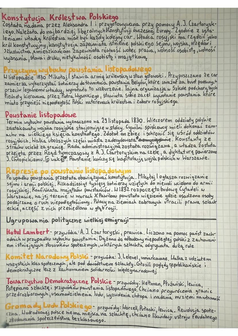 A. J. Czartoryski - pisarz, poeta, mecenas sztuki, przeges senatu,
założyciel hotelu lambert
Wielki książe Konstanty-naczelny wódz armii kró