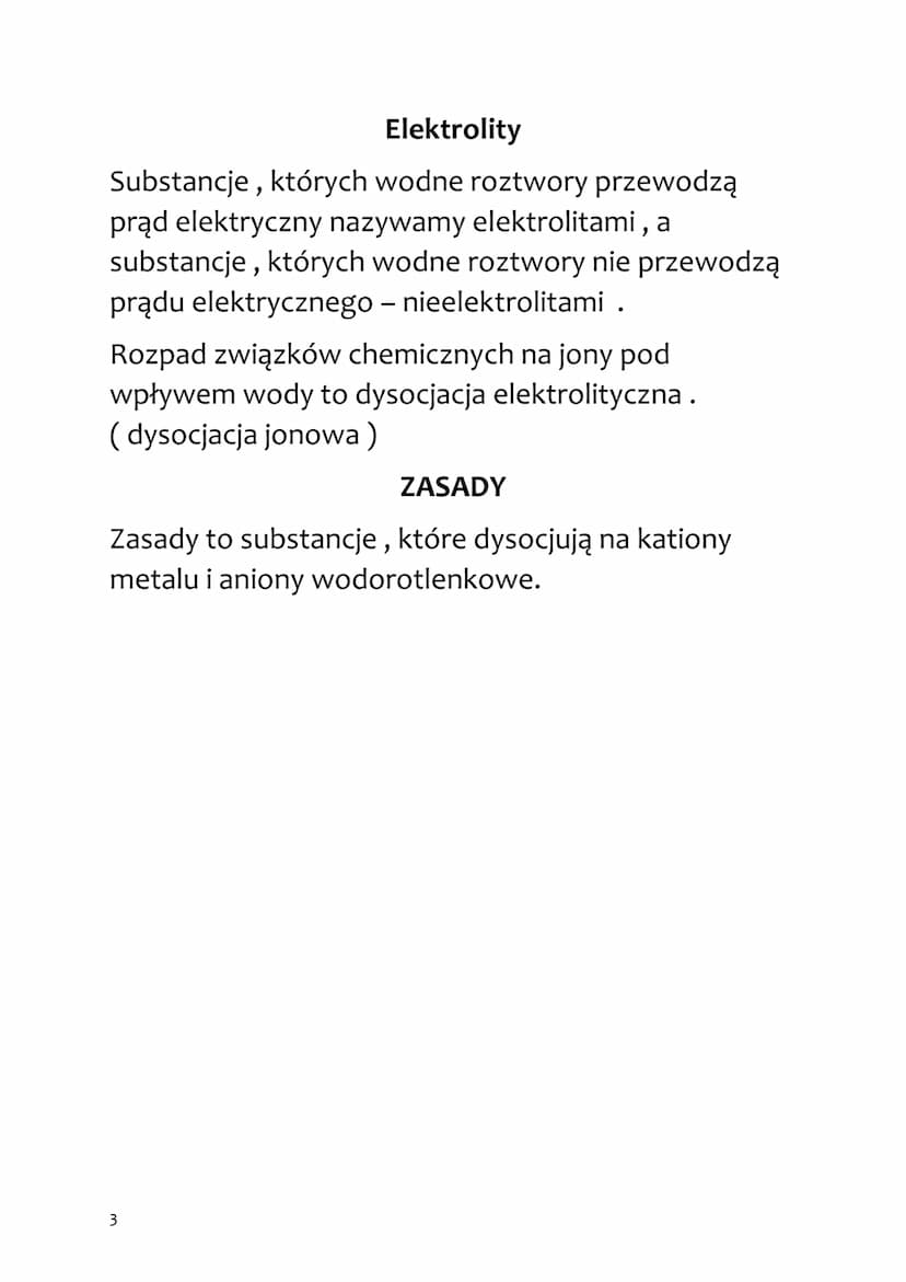 CHEMIA
WODOROTLENKI I ZASADY
Dysocjacja:
MOH -> M + OH
Mają odczyn zasadowy 7<
WZÓR WODOROTLENKÓW
Mn+ (OH)n
POWSTAWANIE ZASAD
Tlenek zasadow
