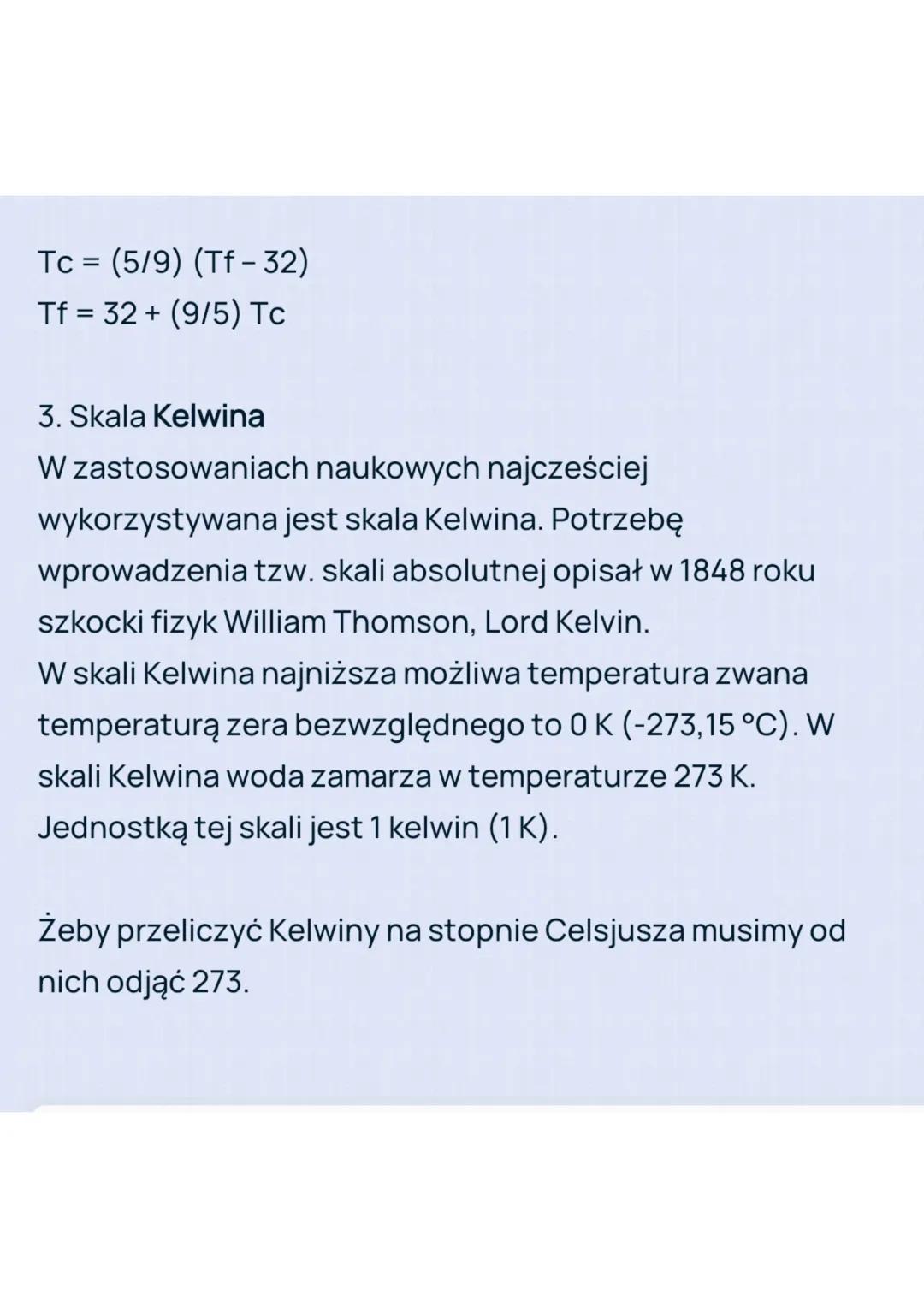 Skale temperatur
skala temperatury, określona punktami podstawowymi
skali i podzielona na określoną liczbę stopni. Stosowane
skale temperatu