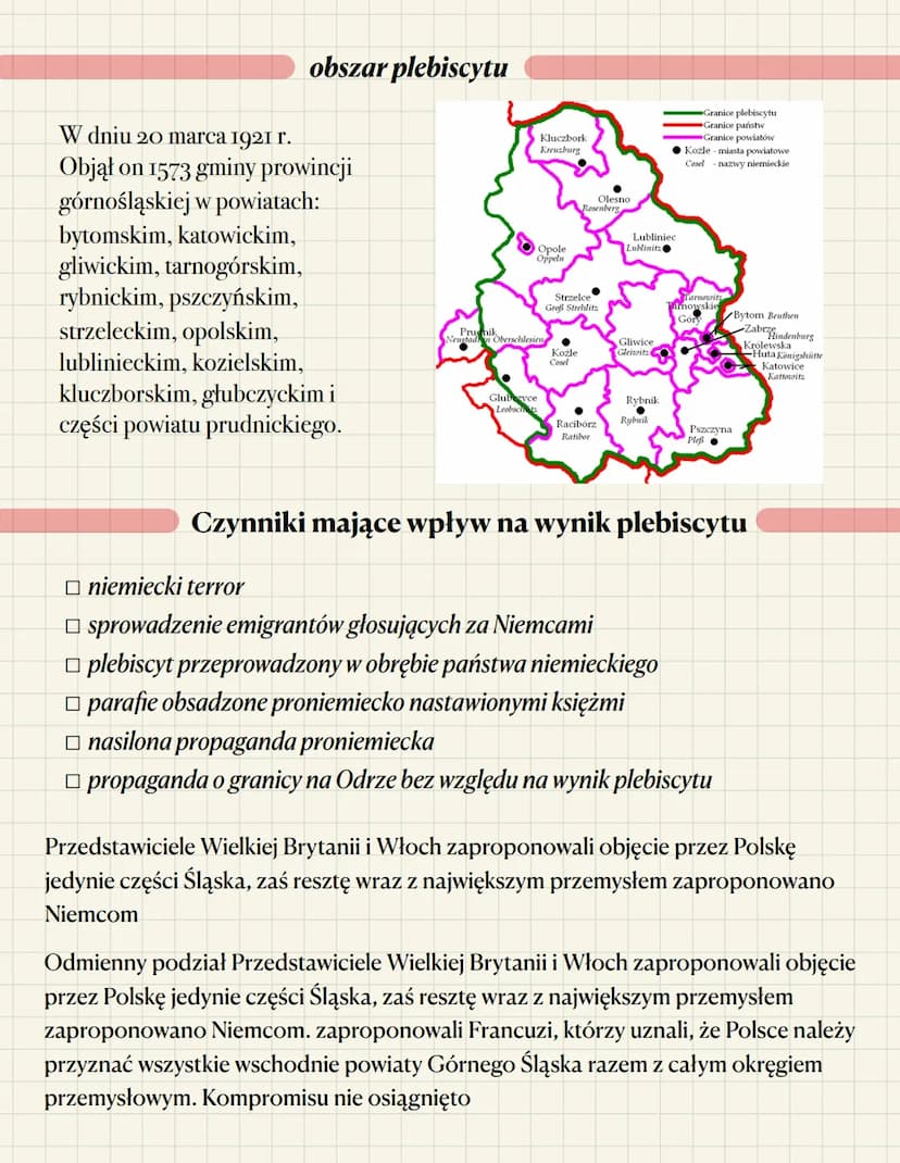 Powstania śląskie - notatka
Powstania śląskie należą do najpiękniejszych kart w dziejach narodu
polskiego, stanowiąc końcowy akord w procesi