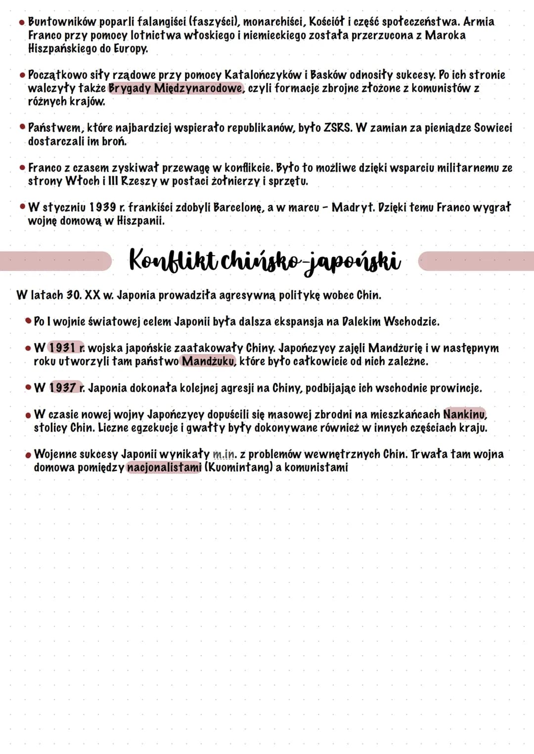 Świat przed wybuchem II
wojny światowej-
wybrane wydarzenia
Świat przed wybuchem II wojny światowej obfitował w różne niepokojące wydarzenia