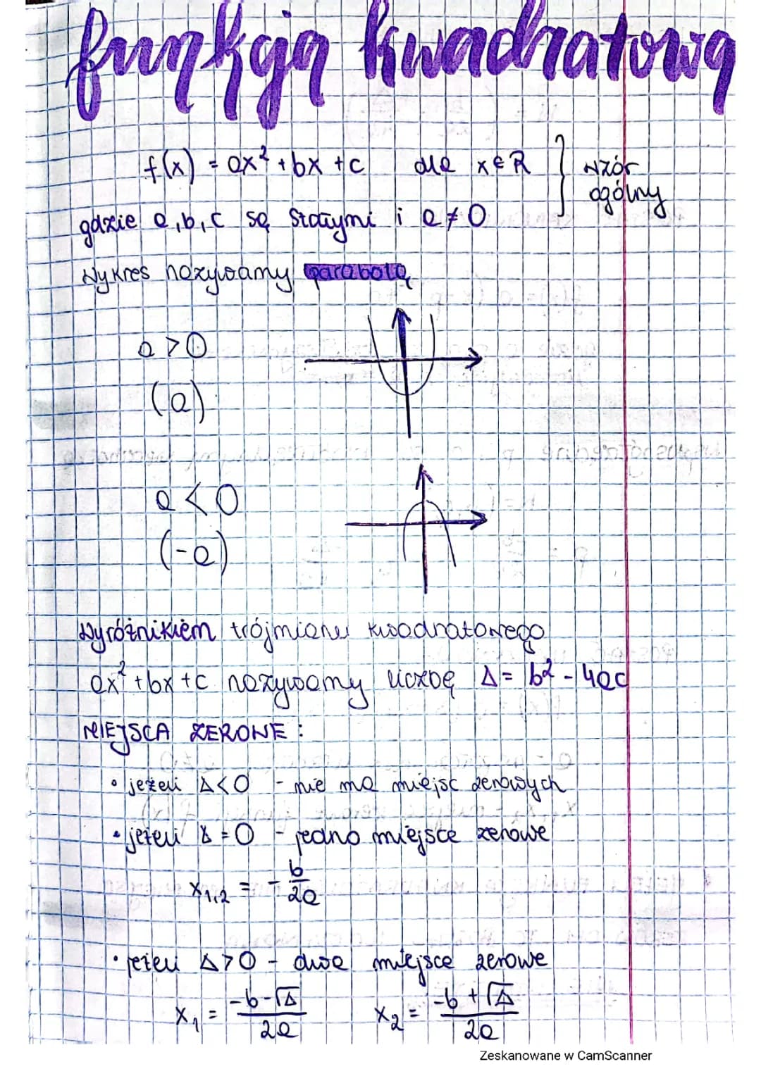 funkcja kwadratowa