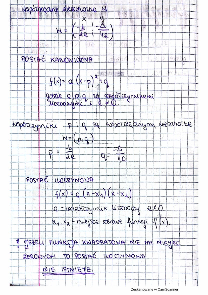 fuqkija kwadratowy
f(x) = 0x² + bx + C
gdzie o, b, c so Stałymi i 0 / 0
Wykres noxywamy paraboto
670
(a)
0
Q40
(-6)
A
Dyróżnikiem trójmione 