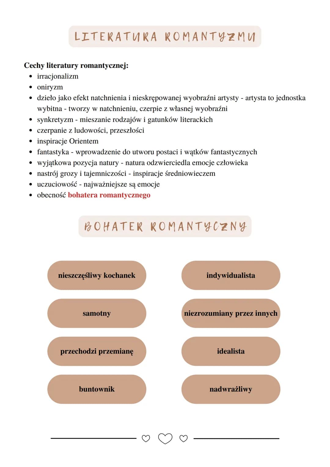 ROMANTYZM
1822-1863
Termin romantyzm początkowo oznaczał co innego niż obecnie.
• Określenie romantyzm pojawiło się już w 2. połowie XVII w.