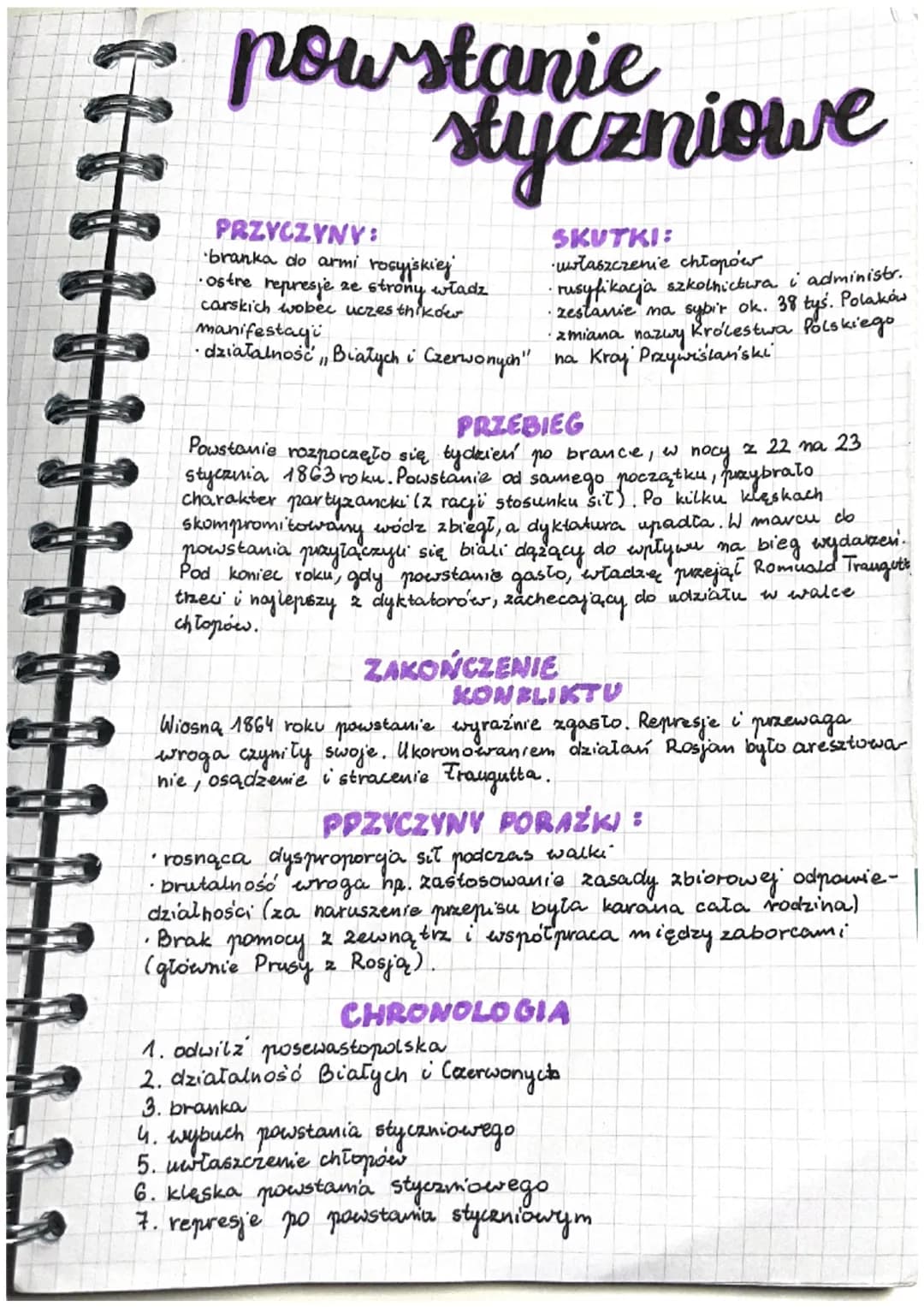 powstanie
styczniowe
PRZYCZYNY:
·branka do armi rosyjskiej
·ostre represje ze strony władz
Icarskich wobec uczestników
.
manifestayi
działal