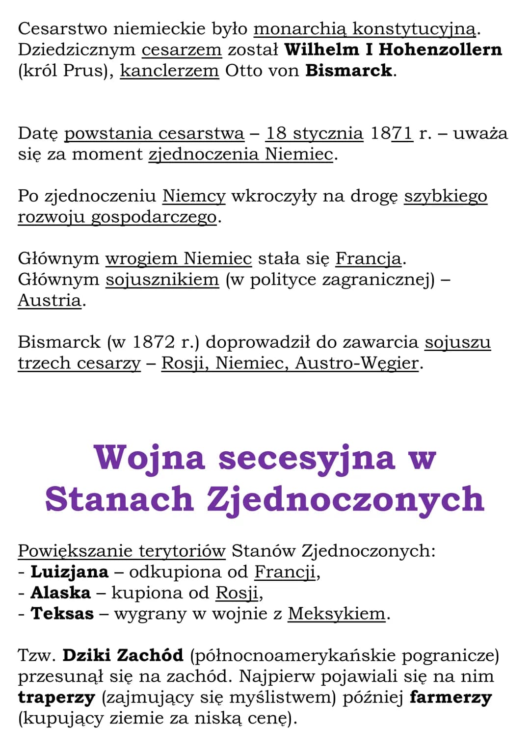 Druga połowa XIX wieku
Cały dział II, (lekcje 10-19)
Kl 7, WSiP
Zjednoczenie Włoch
Wojna krymska i rozpad Świętego Przymierza
Od kongresu wi