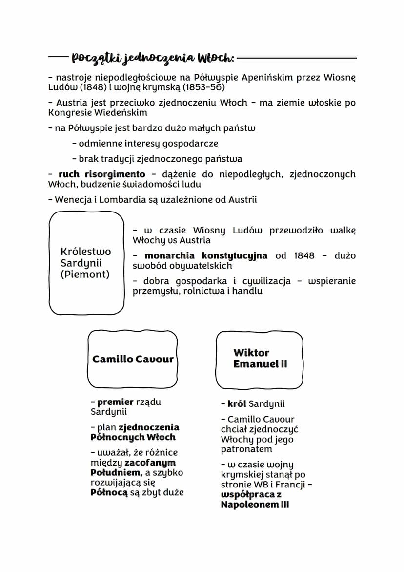 1. Od wojny krymskiej do zjednoczenia Włoch
Wojna krymska - Rosja vs Turcja (1853-1856):
- Rosja w II połowie 18 wieku interesowała się Bałk