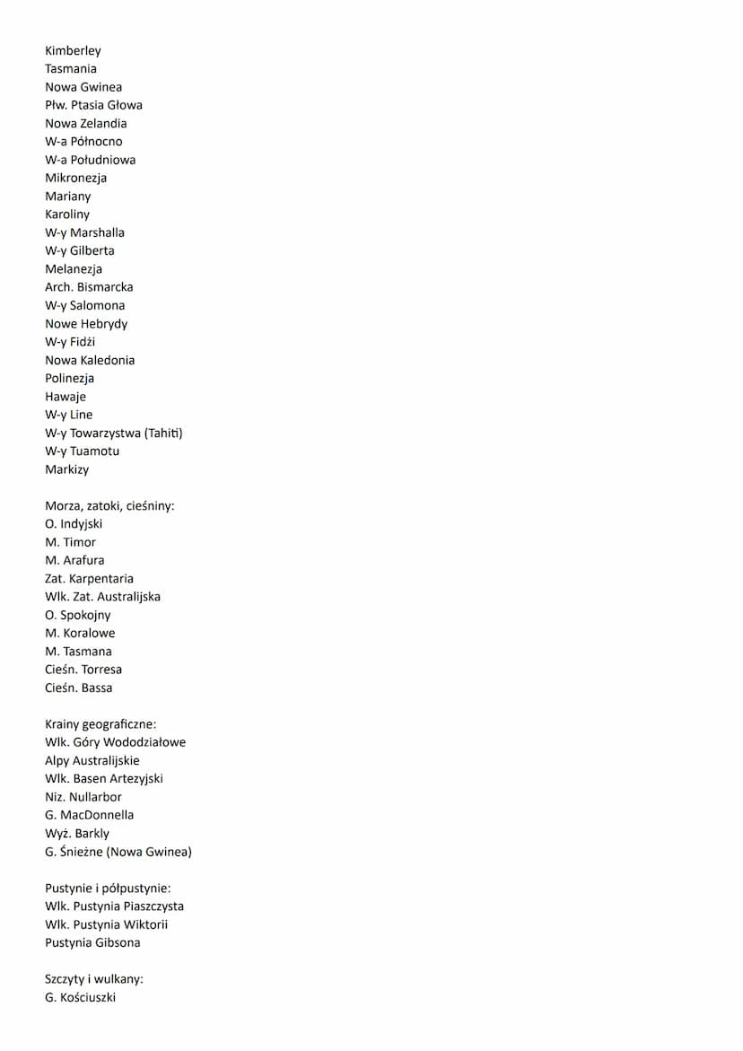 Azja
krainy geograficzne
Niz. Zachodniosyberyjska
Wyż. Środkowosyberyjska
G. Wierchojańskie
G. Czerskiego
G. Czukockie
G. Stanowe
G. Jabłono
