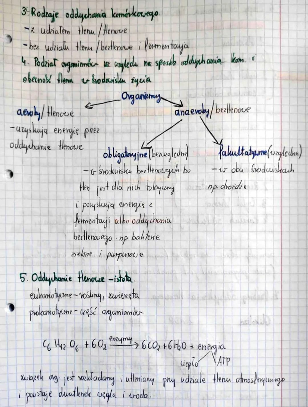 muszą
ulec
hycholizie
T. Oddychanie komórkowe. Oddychanie
tlenowe.
1 Oddychanie kom - podstawowy proves destomcający kom enerque- Polega
na 