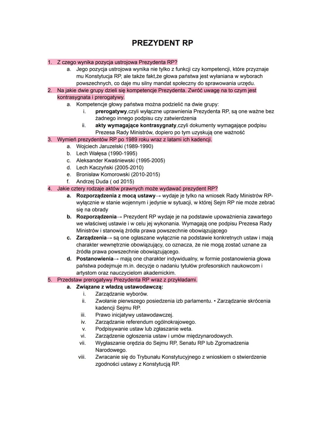 USTRÓJ RP
Konstytucja RP
Procedury demokratyczne w Polsce
Parlament RP
Prezydent RP
Rada Ministrów RP
Sądy i trybunały
Organy kontroli państ