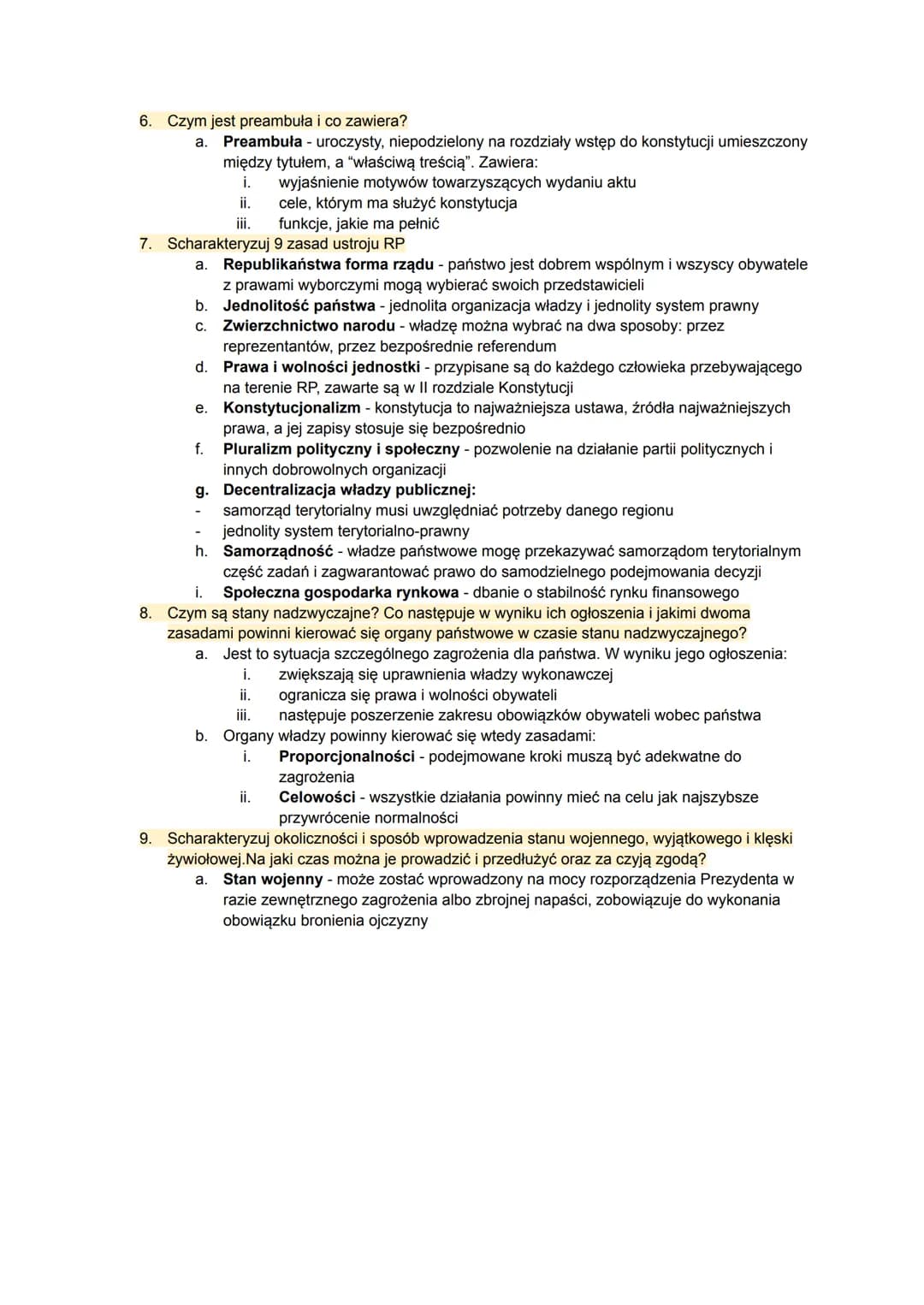 USTRÓJ RP
Konstytucja RP
Procedury demokratyczne w Polsce
Parlament RP
Prezydent RP
Rada Ministrów RP
Sądy i trybunały
Organy kontroli państ