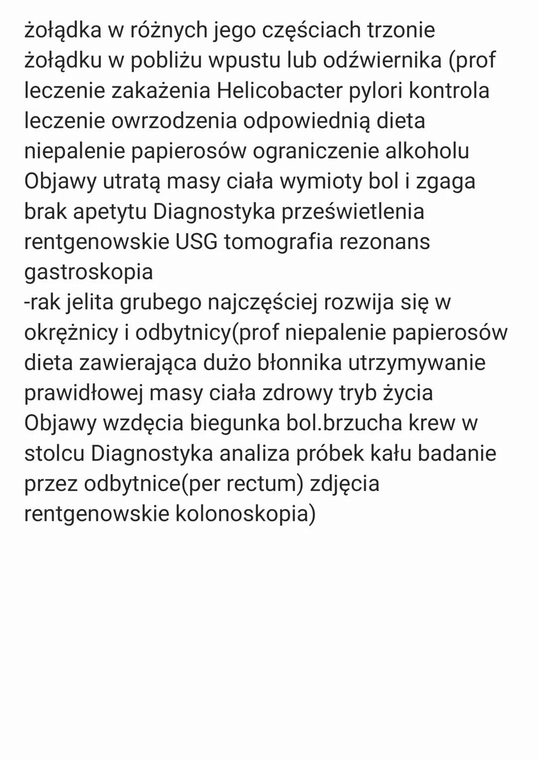 W diagnostyce chorób układu pokarmowego
stosuje się tradycyjne i nowoczesne techniki
laboratoryjne oraz specjalne urządzenia
pozwalające zob