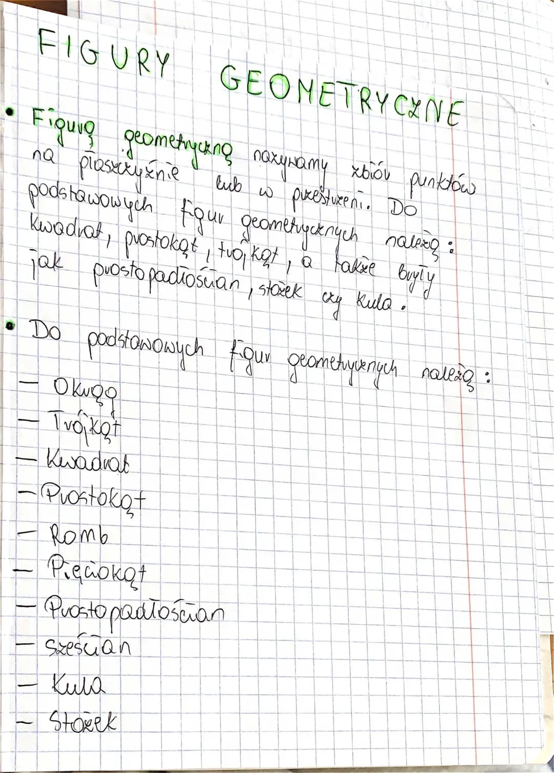 Wszystkie figury geometryczne - nazwy i przykłady
