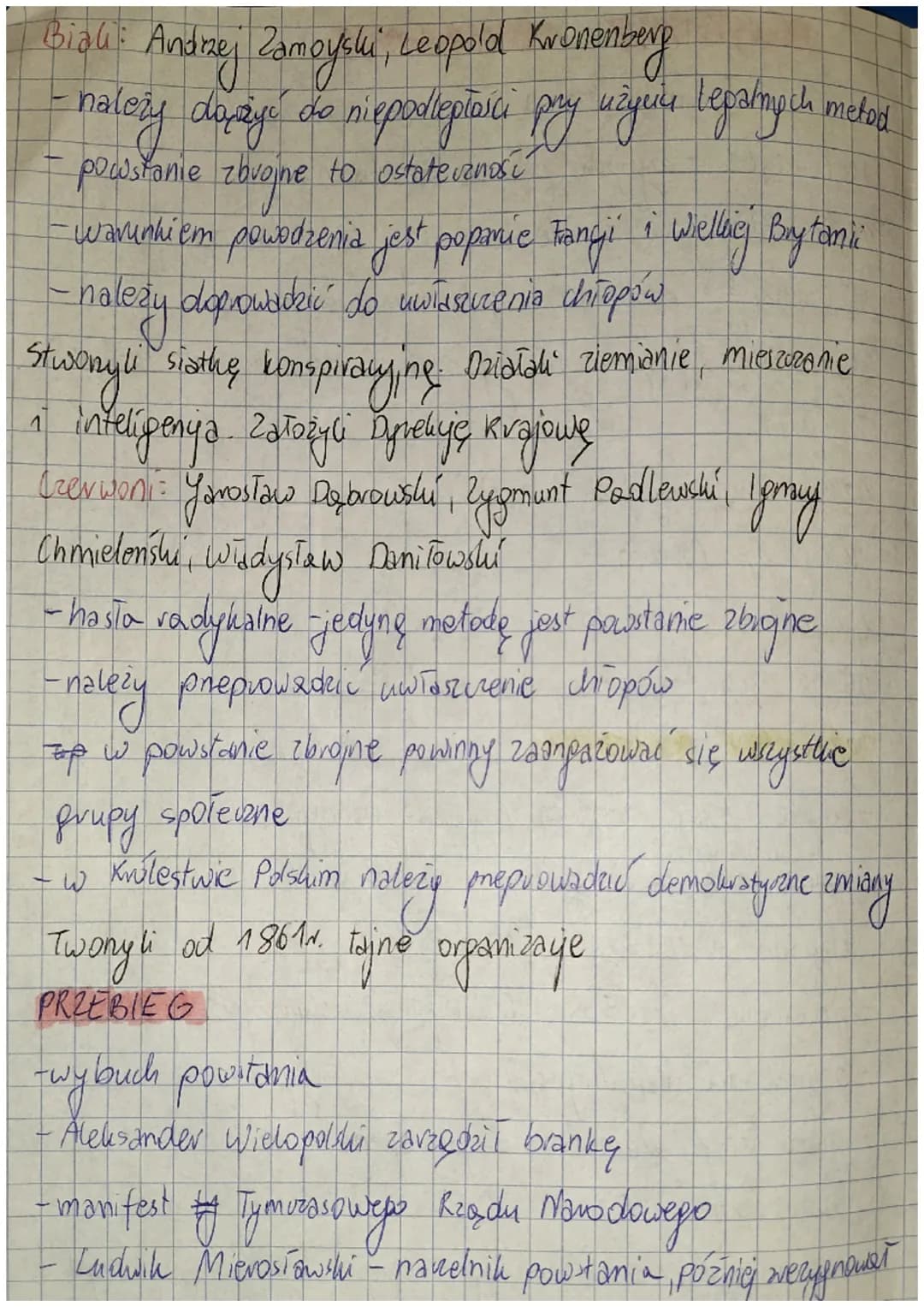 POWSTANIE
: 04. 18616 - manifestaya
08.
STYCZNIOWE
manifestacja na plam zamkowym
no
22. 01. 18631. - wybuch powstania Styczniowego
08.02. 18