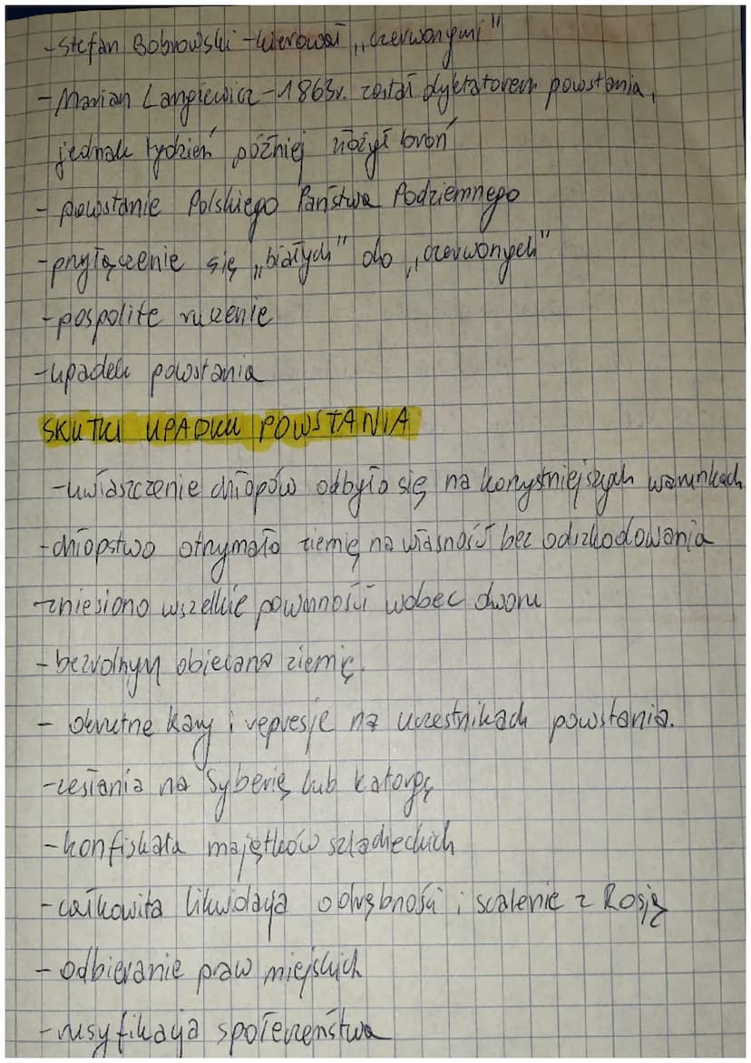 POWSTANIE
: 04. 18616 - manifestaya
08.
STYCZNIOWE
manifestacja na plam zamkowym
no
22. 01. 18631. - wybuch powstania Styczniowego
08.02. 18