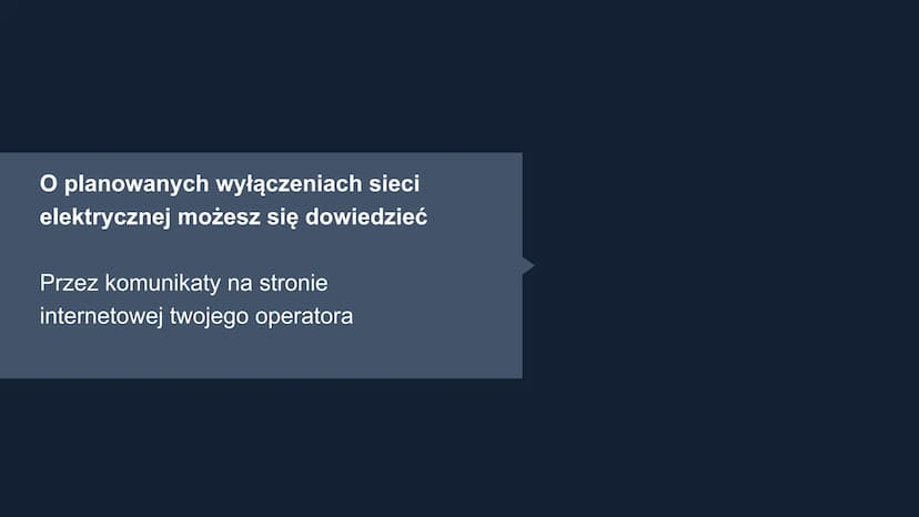 O
99
000000000
========
Braki dostaw
energii elektrycznej
000
늑
유
200
시 O Powody braku dostępu do enerii elektrycznej
Nieumyśle przeciążenie