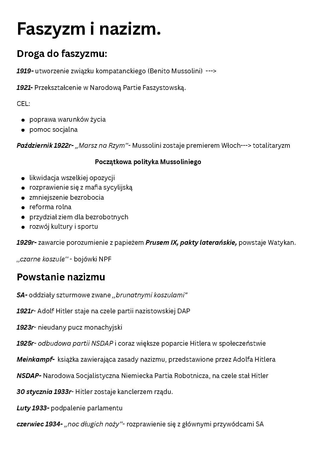 Faszyzm i nazizm