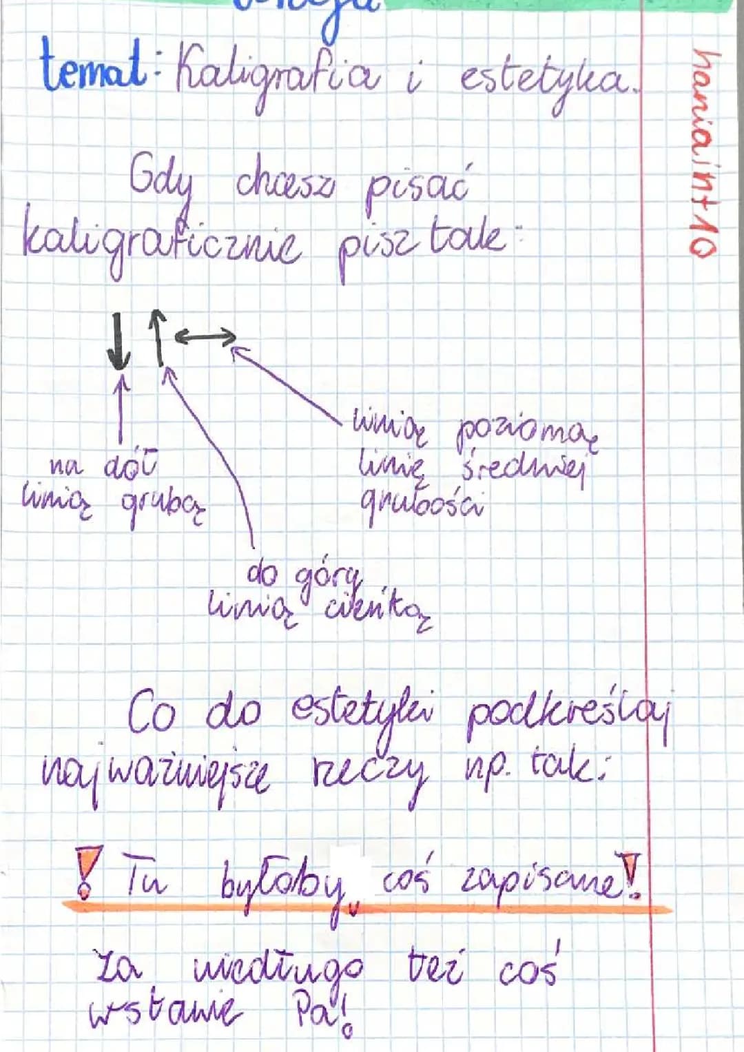 Estetyka i kaligrafia 