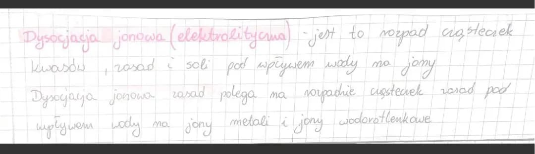 Dysocjacja Jonowa: Przykłady i Zadania dla Klasy 8