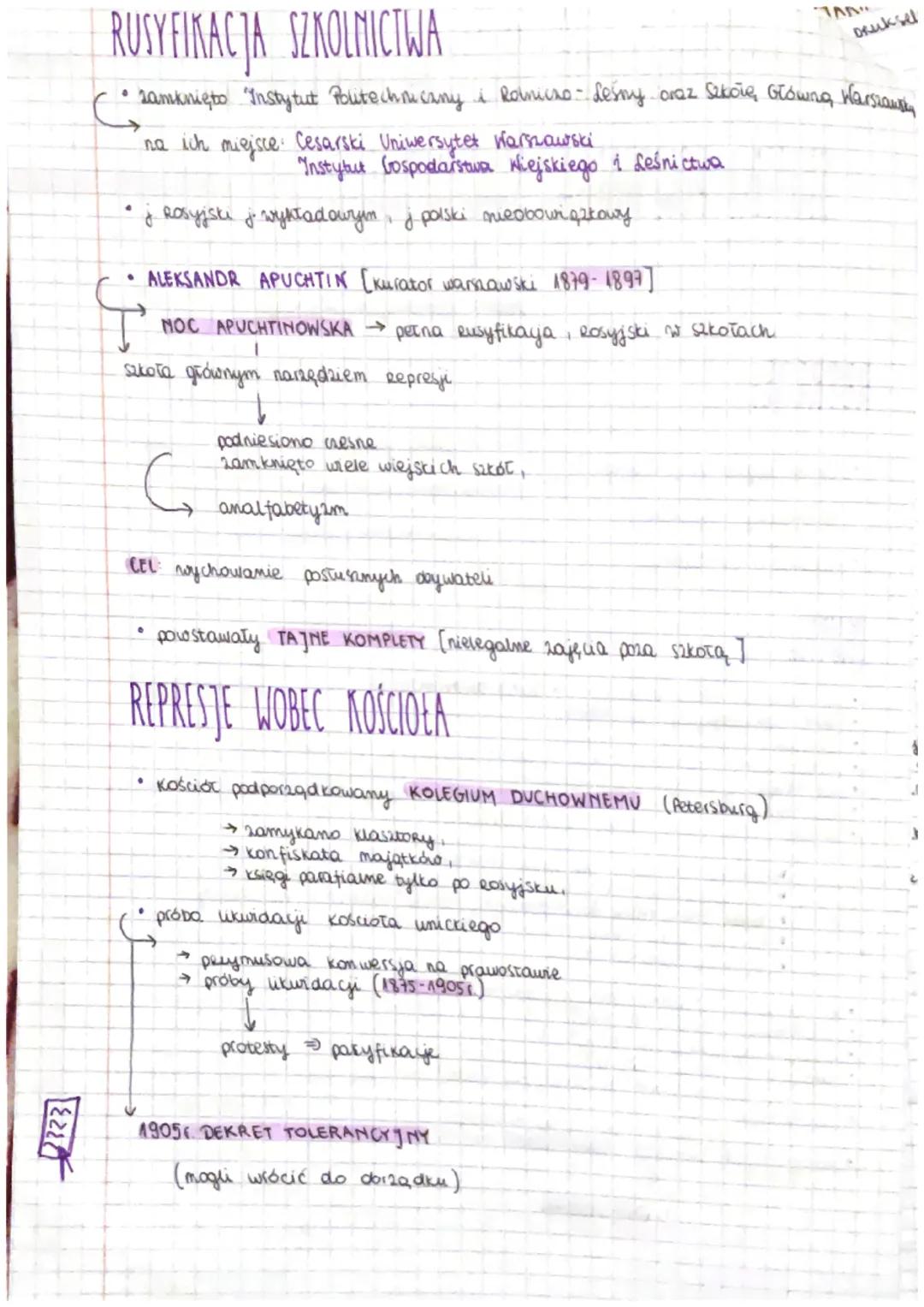 ZIEMIE POLNE NA PRIZETOMIE XAX + Xv
SKUTKI
SAVINI POLISTANIA STYCZNIOLJEGO
RE PREJE
.
•
.
SKUTKI
nie ma Królestwa Polskiego →→ KRAJ NADWIŚLA