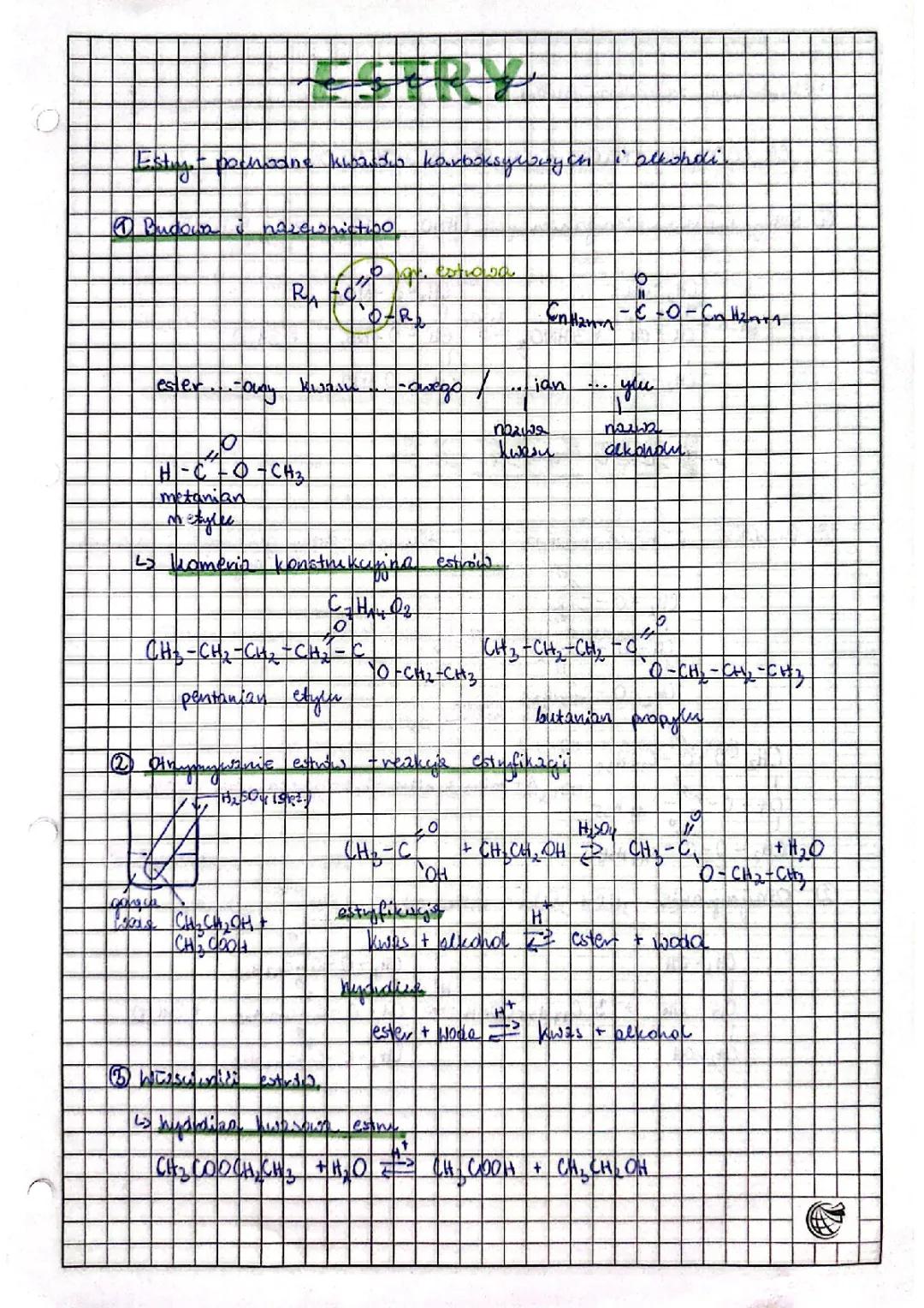 Estry i Tłuszcze: Budowa, Właściwości, i Procesy Chemiczne