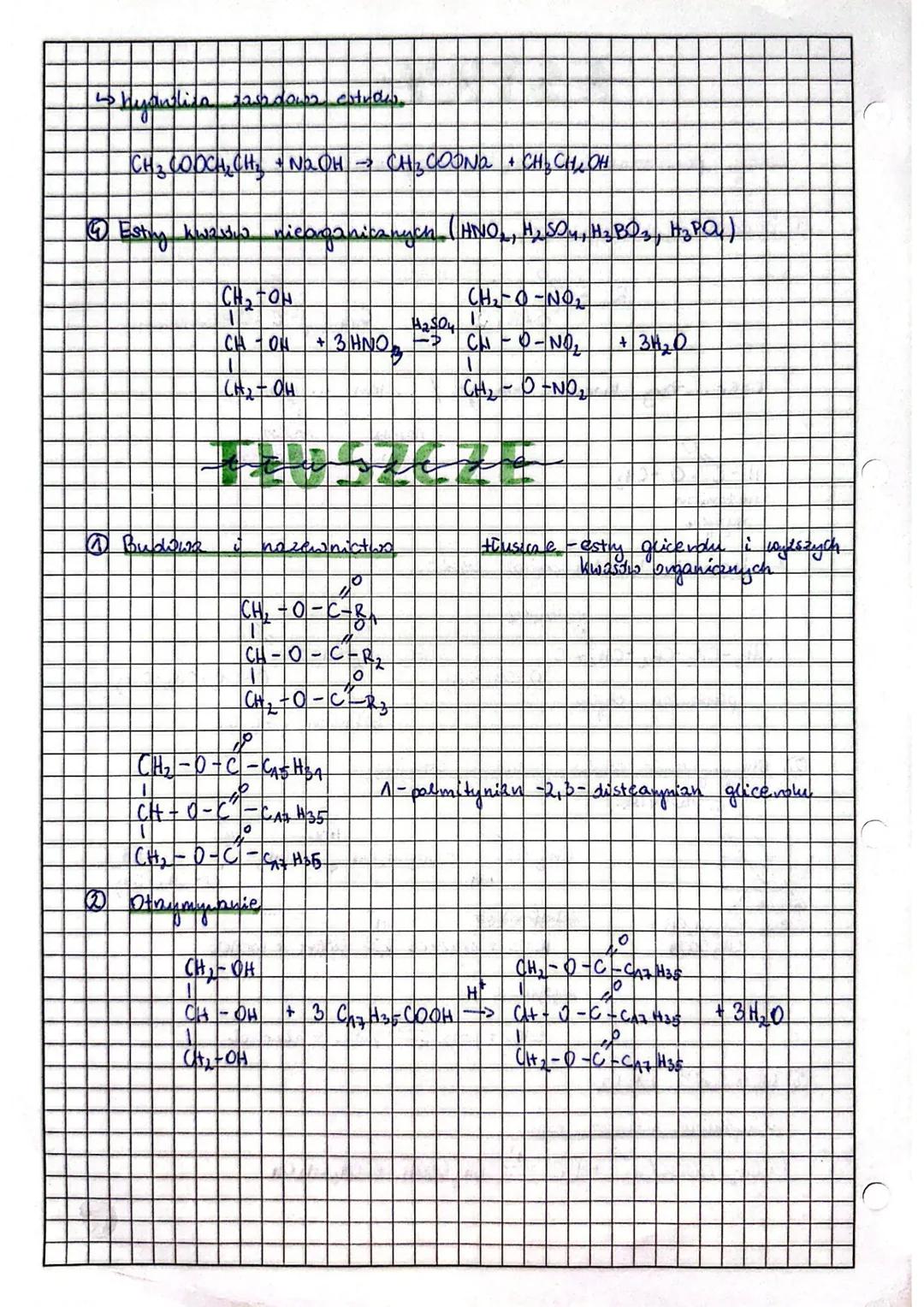 O
Estry - pochbone kward karboksylonych i alkohdi
@ Budoun
lester
hazewnictino
away
H-C=O-CH₂
metanian
(2) Oth
Loomse
Wale
туриднях
RA
kwasu